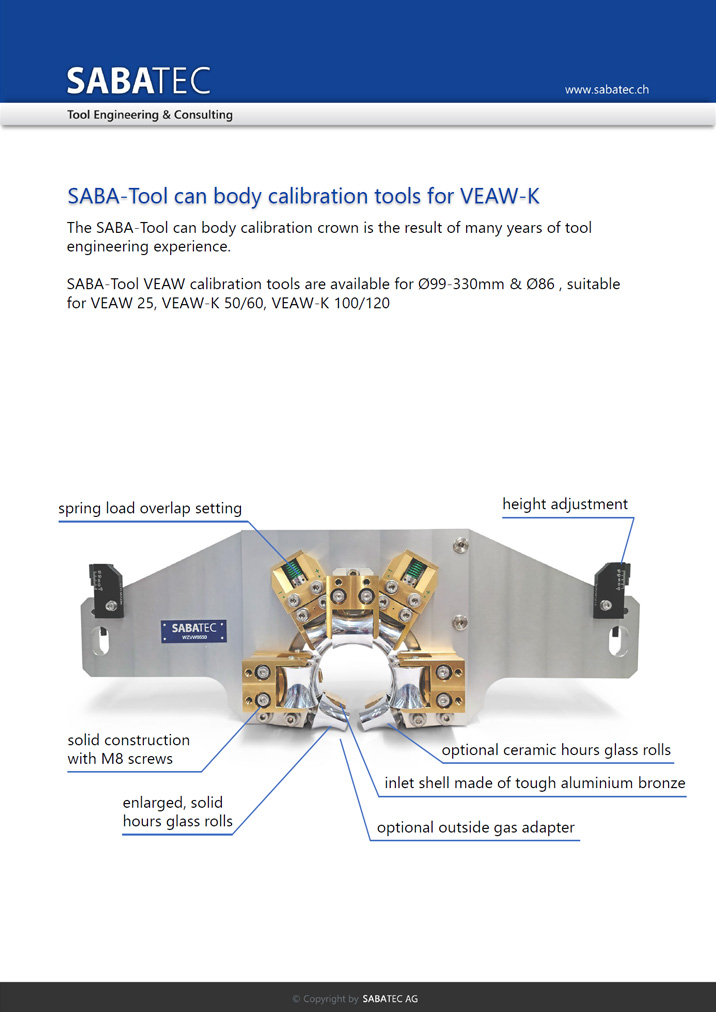 Sabatec AG _ Calibration Tool - WZVW _ VEAW-K