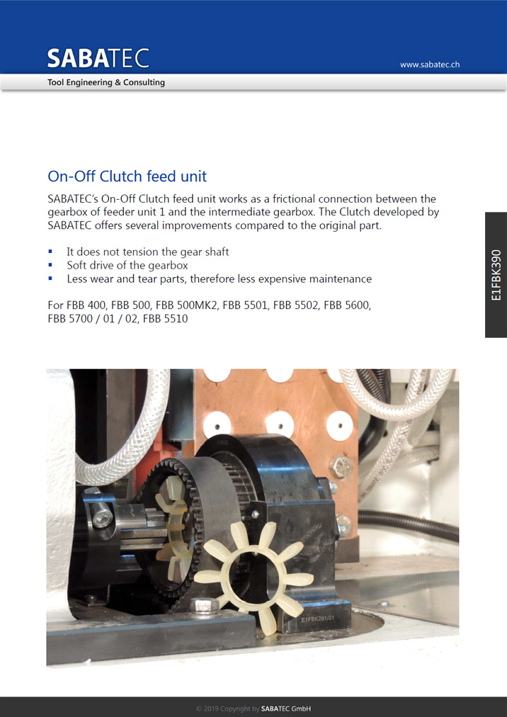 Sabatec AG _ On-Off Clutch Feed Unit - E1FBK390 _ FBB