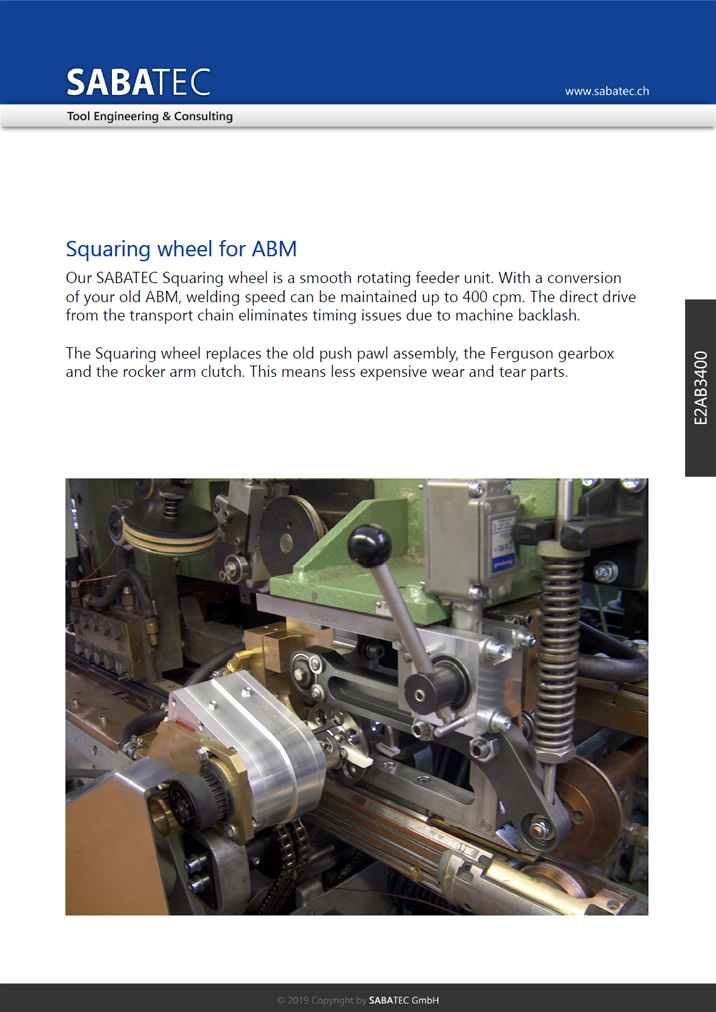 Sabatec AG _ Squaring Wheel - E2AB3400 _ ABM