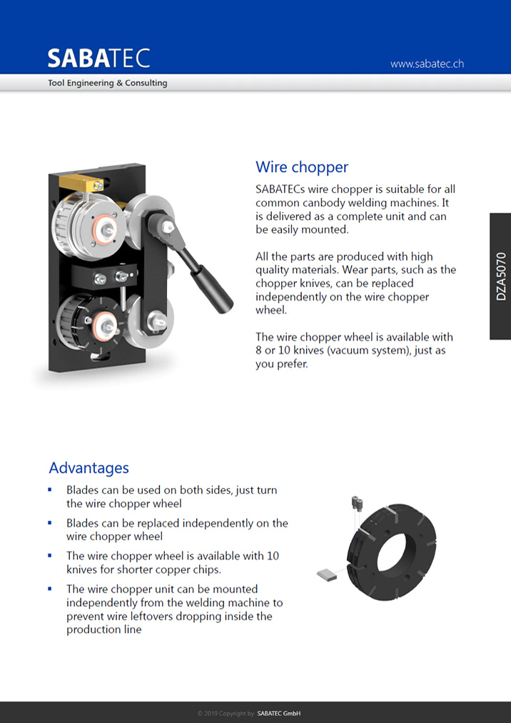 Sabatec AG _ Wire Chopper - DZA5070 _ General