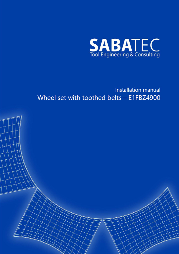 Sabatec AG _ Wheel set with toothed belts for 1st drive Gearbox - E1FBZ4900 _ FBB